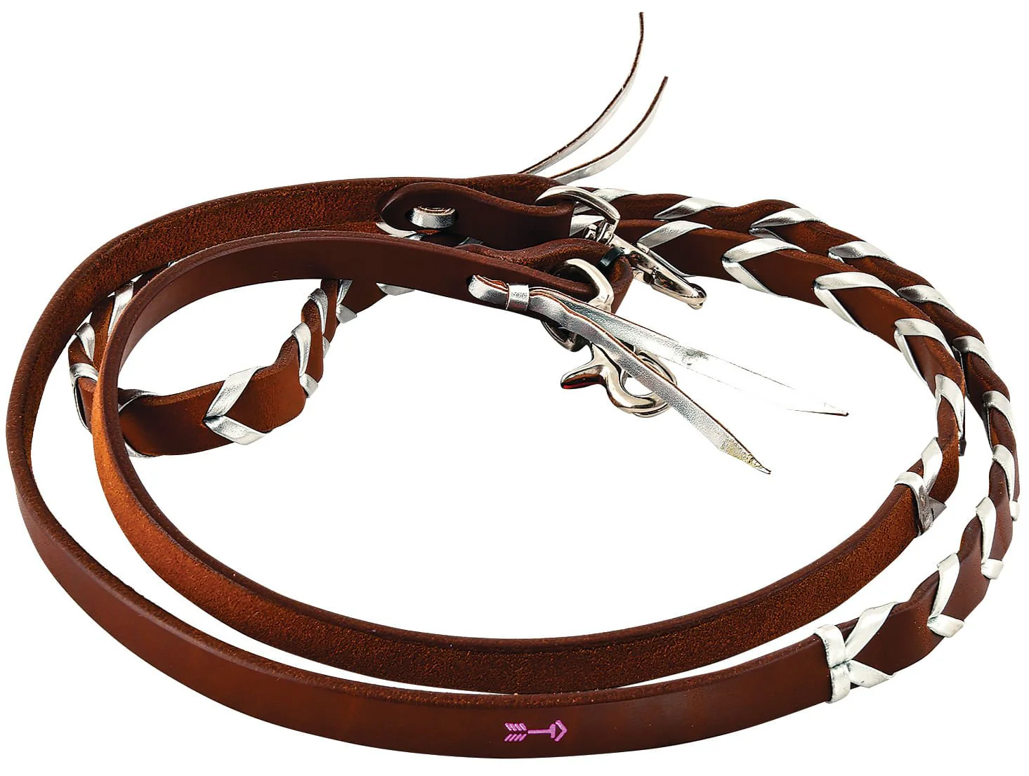 Rafter T Plaited Barrel Racing Reins - Image 15
