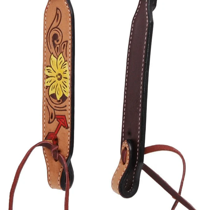 Rafter T Thunderbird Single Ear Headstall, Full, Lt Oil - Image 4