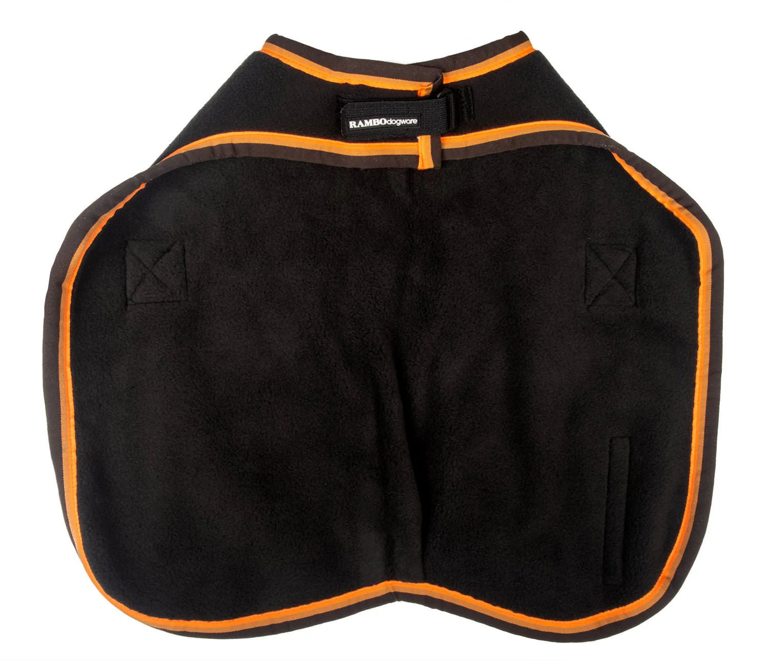 Rambo Deluxe Dog Coat, Black/Orange - Image 2