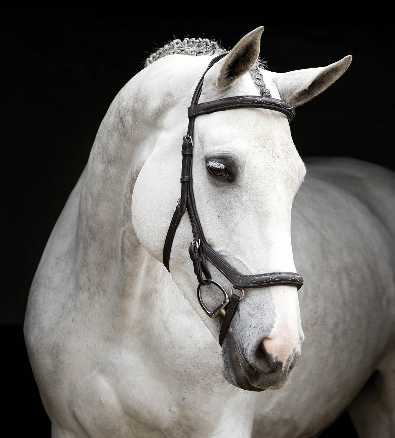 Rambo Micklem Deluxe Competition Bridle, Dark Havana - Image 2