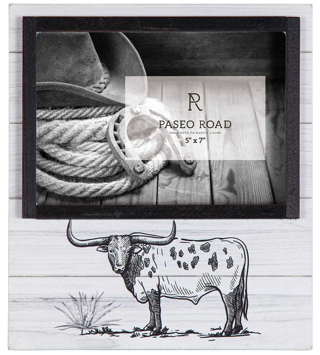 Ranch Life Steer Picture Frame, 5" x 7"