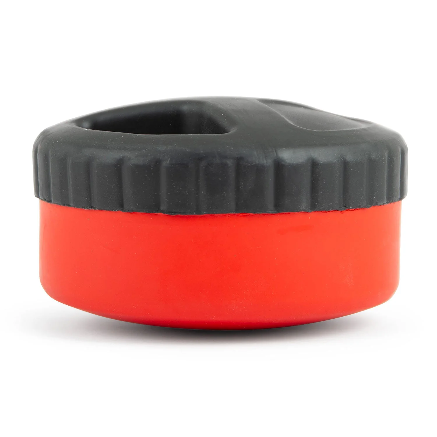 Jeffers Red Hockey Puck Natural Rubber Treat Dispensing Dental Dog Chew Toy - Image 9