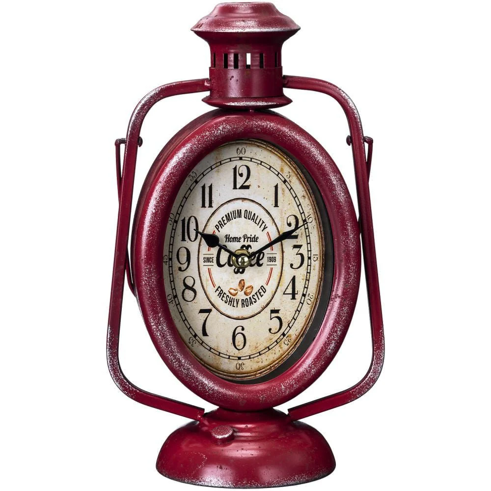 Red Lantern Tabletop Clock