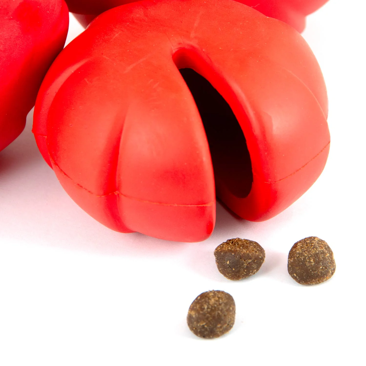 Jeffers Red Millipede Natural Rubber Treat Dispensing Dental Dog Chew Toy - Image 5
