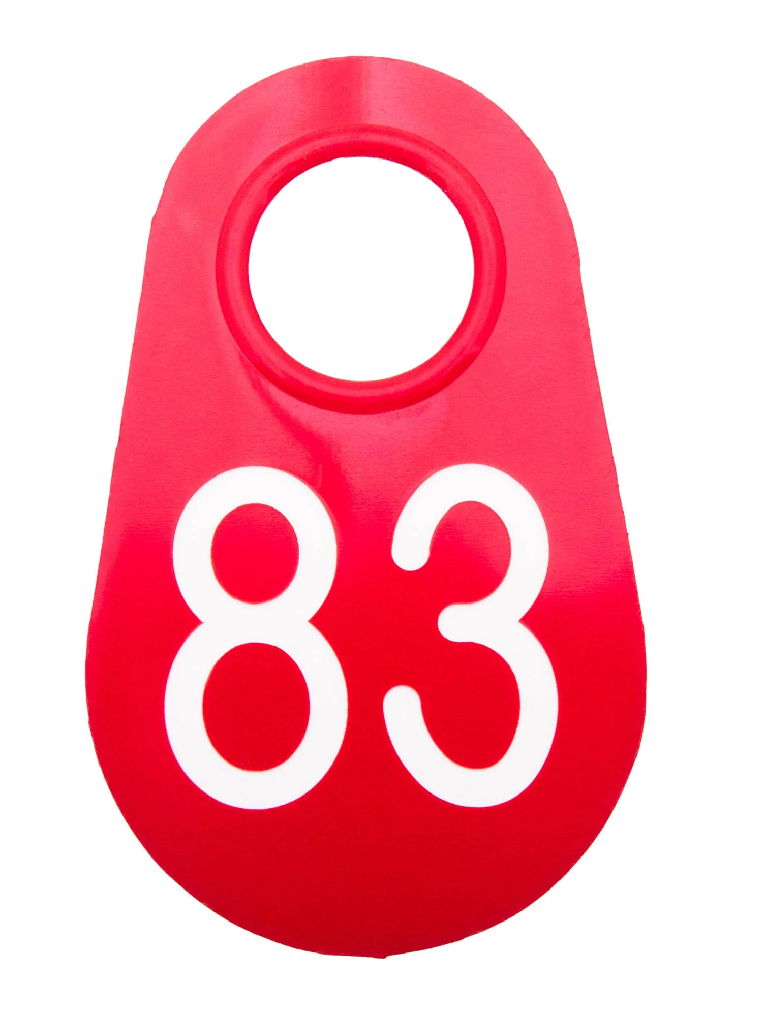 Bock's Red Nylon Numbered Identification Tags, 1-100, Single Tag - Image 5