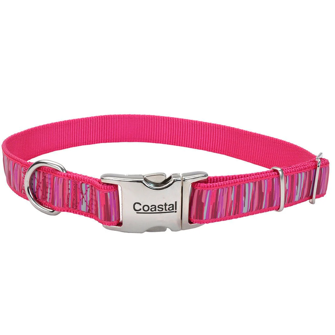 Ribbon Adjustable Dog Collar with Metal Buckle - Image 3