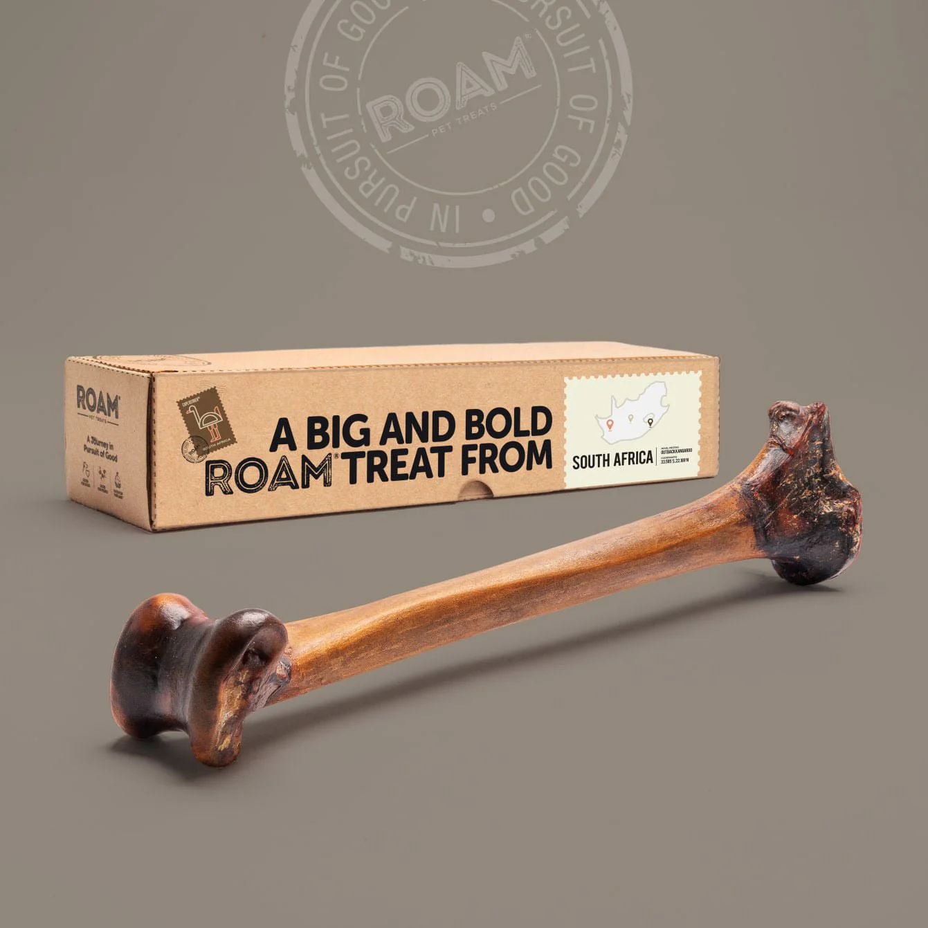 Roam Ostrich Bone Long Lasting Dog Treat - Image 3