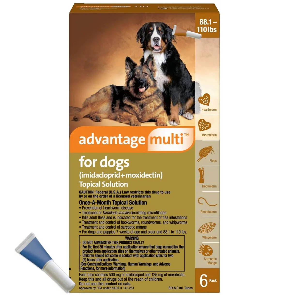 Rx Advantage Multi for Dogs (imidacloprid + moxidectin) Topical Solution - Image 13