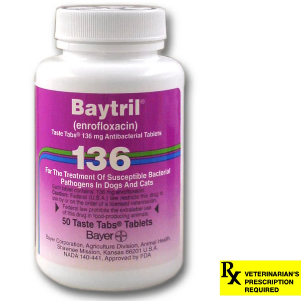 Rx Baytril (enrofloxacin) Tablets for Dogs and Cats - Image 3