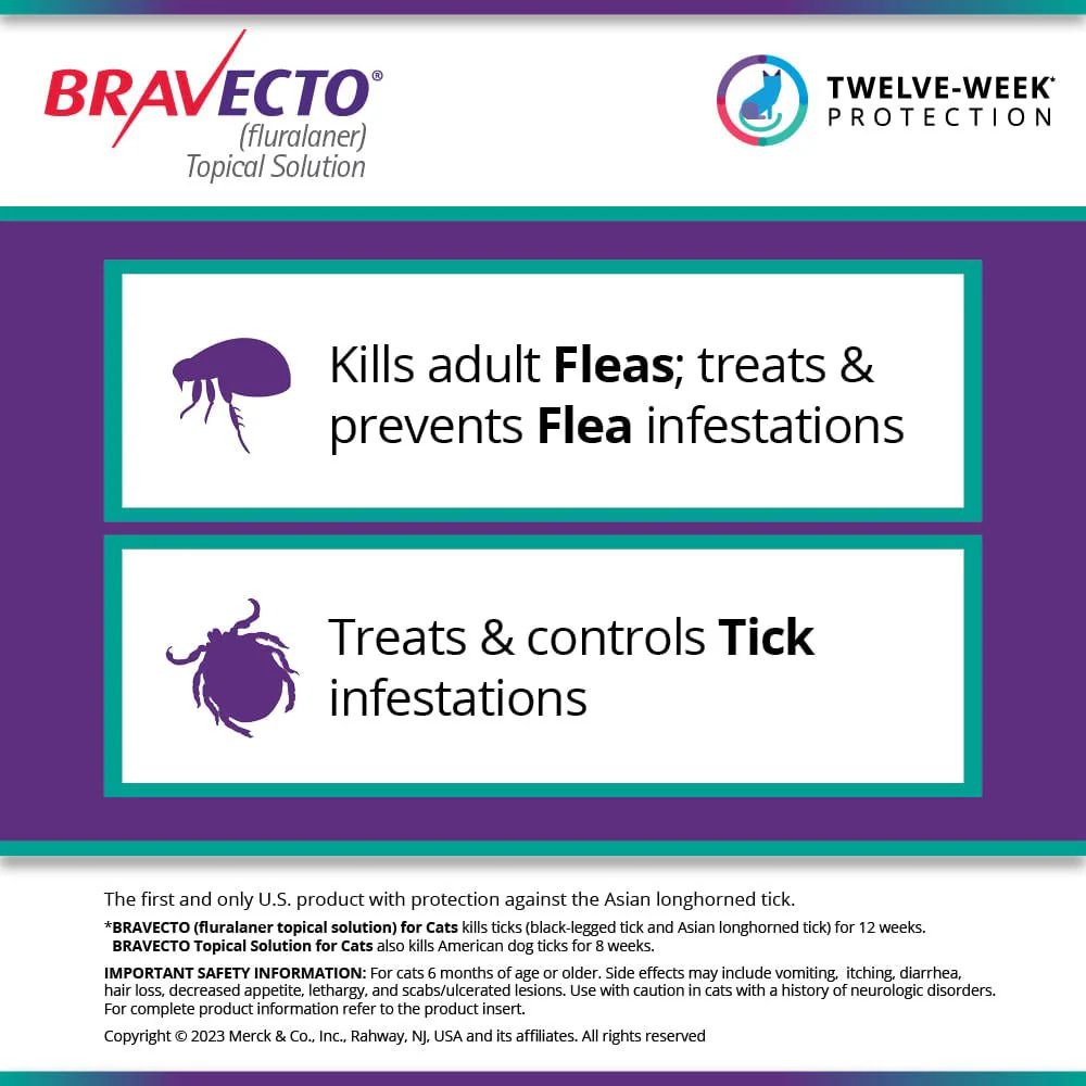 Rx BRAVECTO Feline Topical for Cats - Image 2
