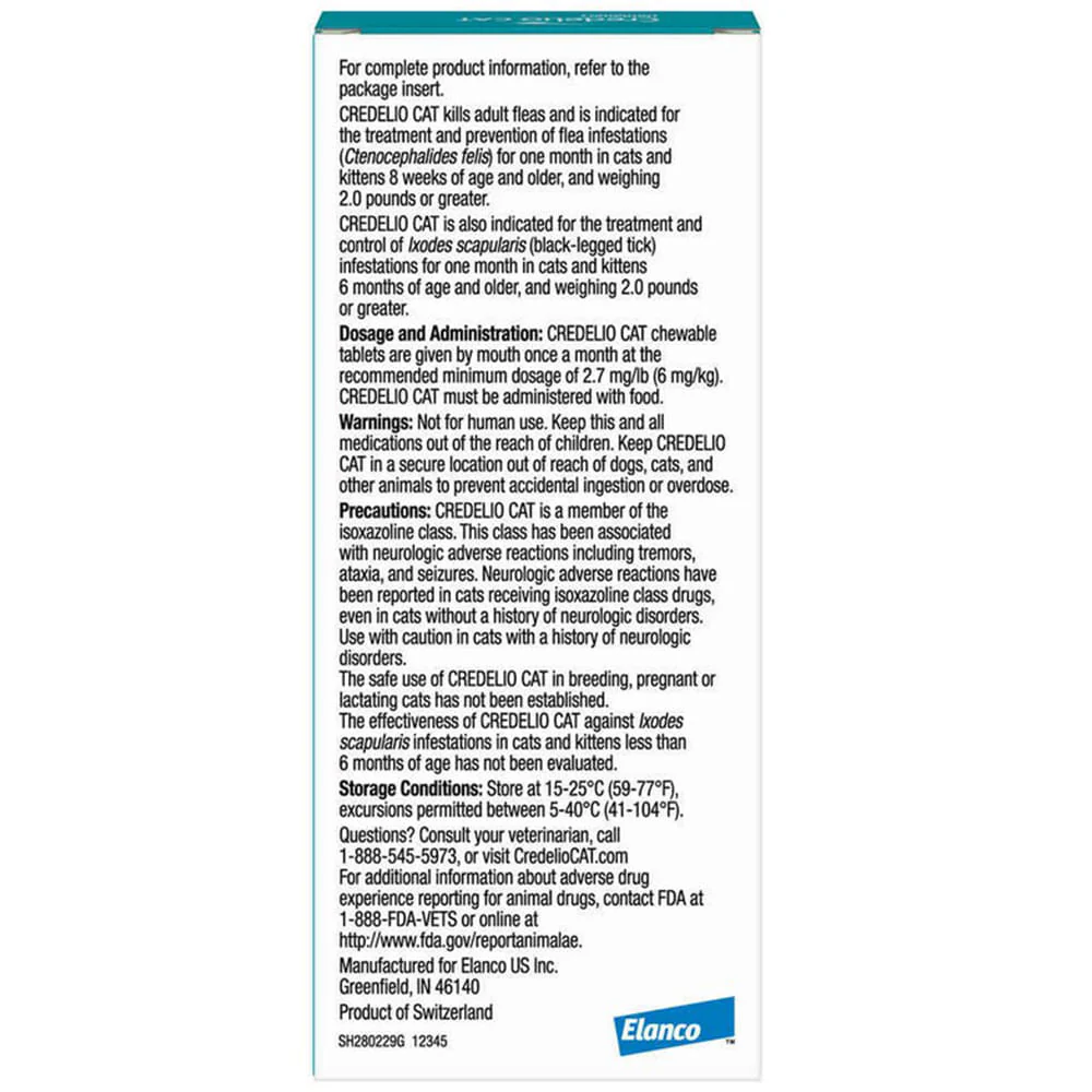 Rx Credelio Tablets for Cats - Image 4