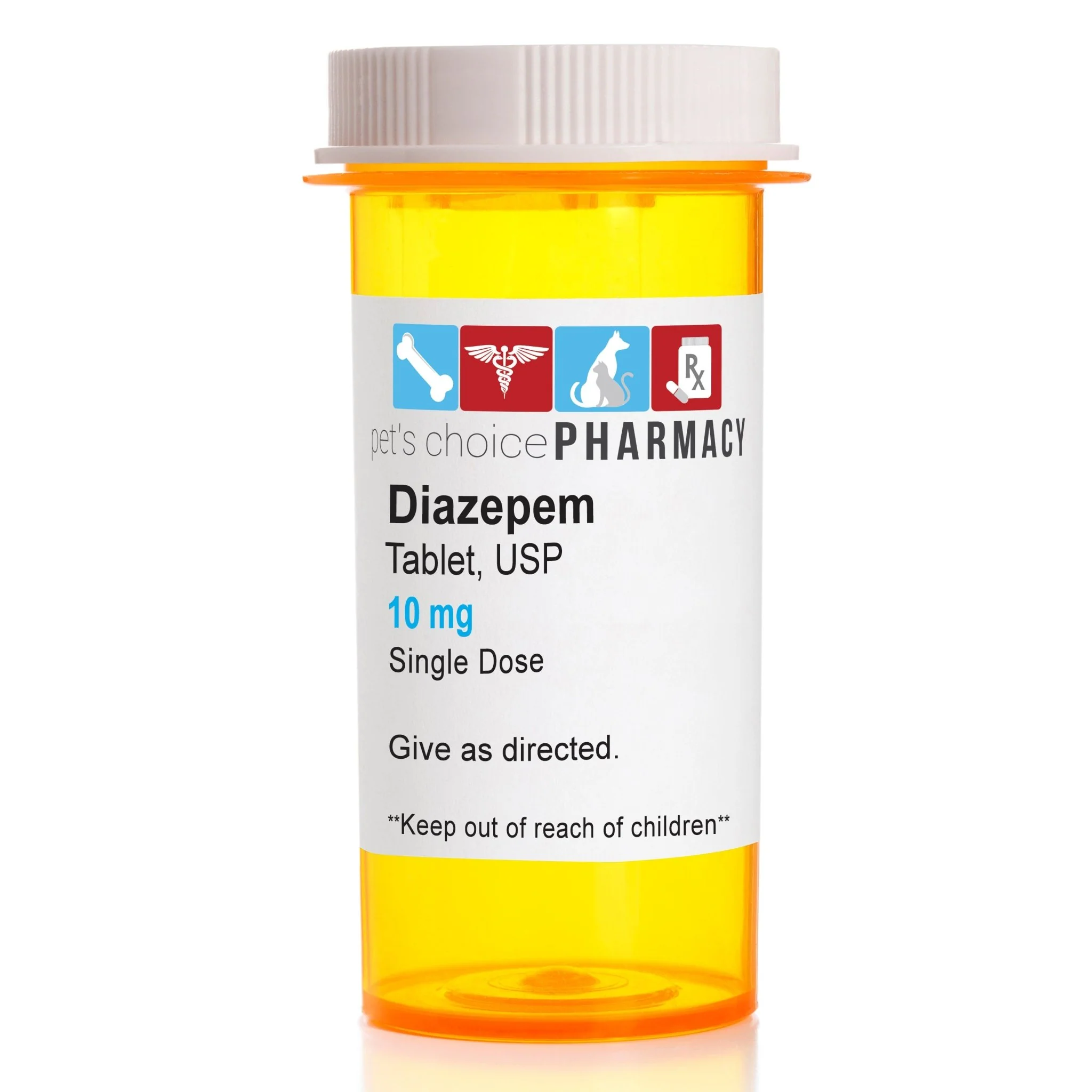 Rx Diazepam (Generic) Tablets for Dogs & Cats, 10mg - Image 2