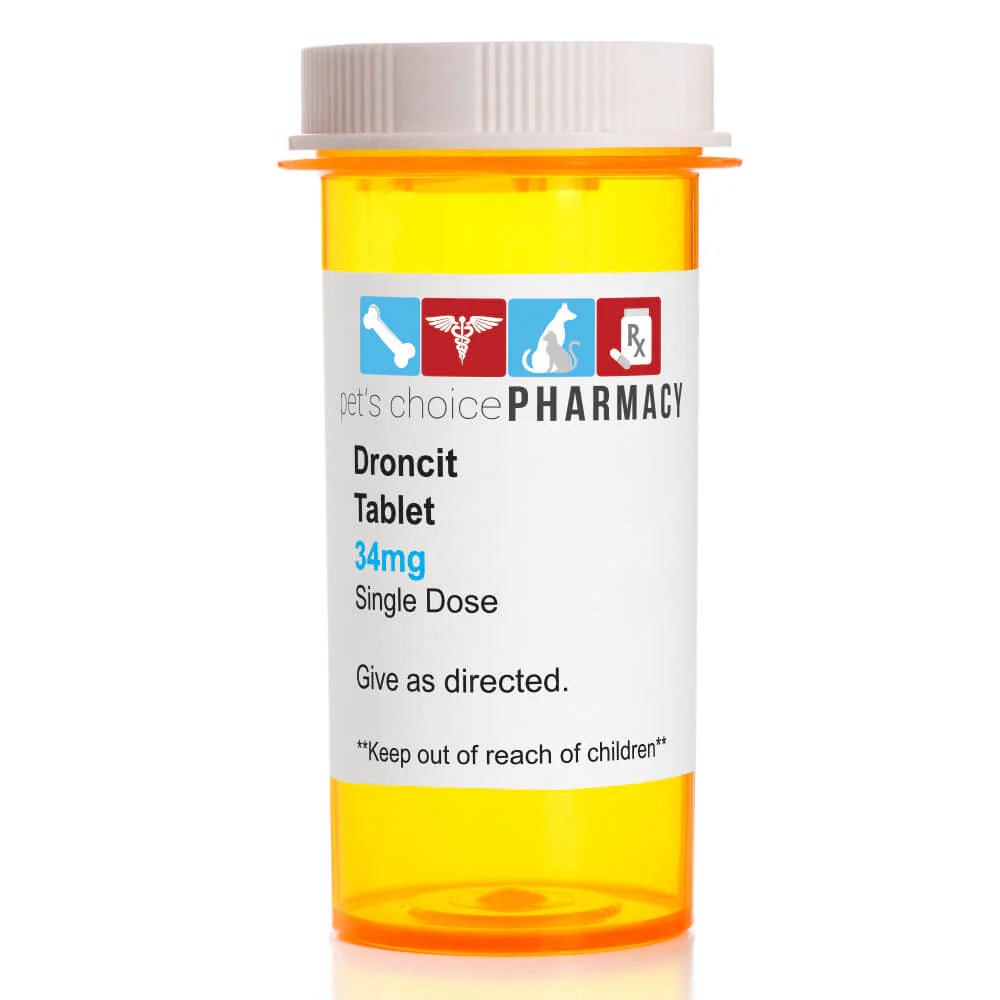 Rx Droncit (praziquantel) Cestocide Tablets for Dogs, 34 mg Tablets - Image 2
