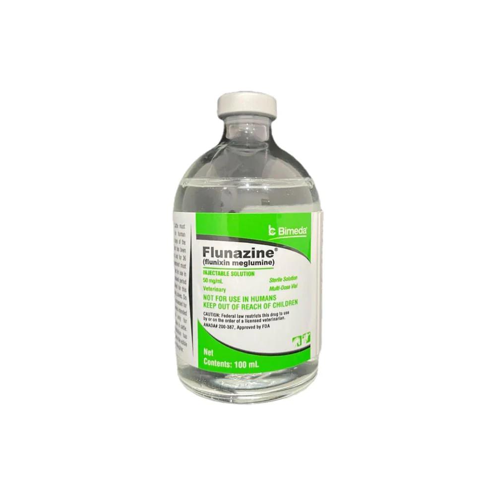 Rx Flunixin Meglumine Injectable Solution for Horses & Cattle, 50 mg/mL