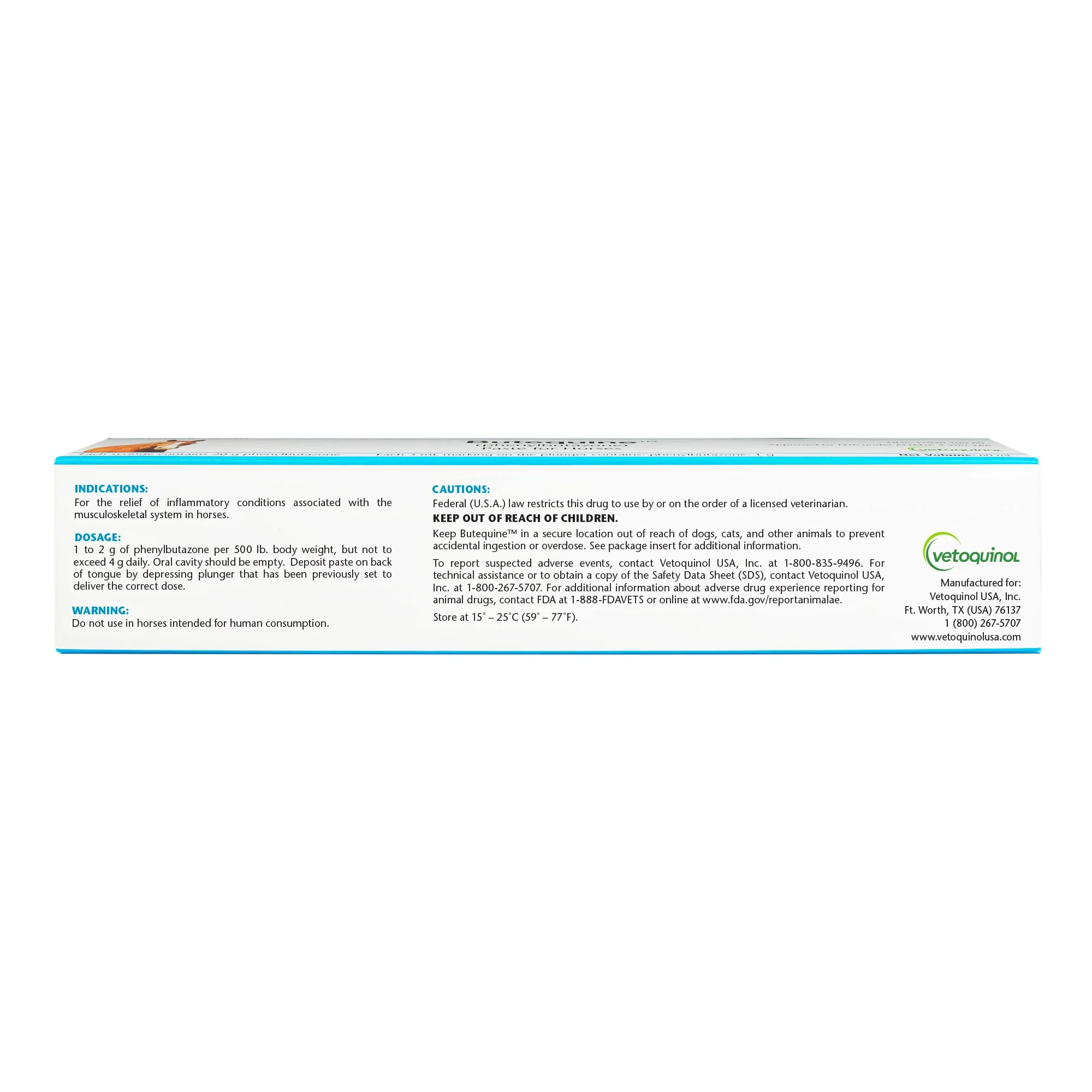 Rx Butequine (Phenylbutazone) Paste for Horses, 20 gm - Prescription Anti-Inflammatory Pain Relief - Image 2