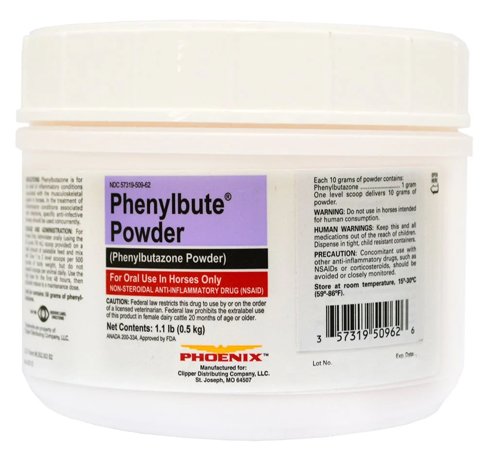 Rx Bute Powder (phenylbutazone) for Horses