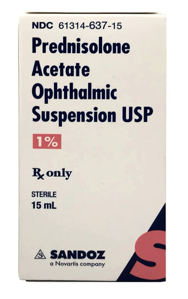 Rx Prednisolone Acetate (Generic) Ophthalmic Suspension for Horses & Dogs, 15 mL