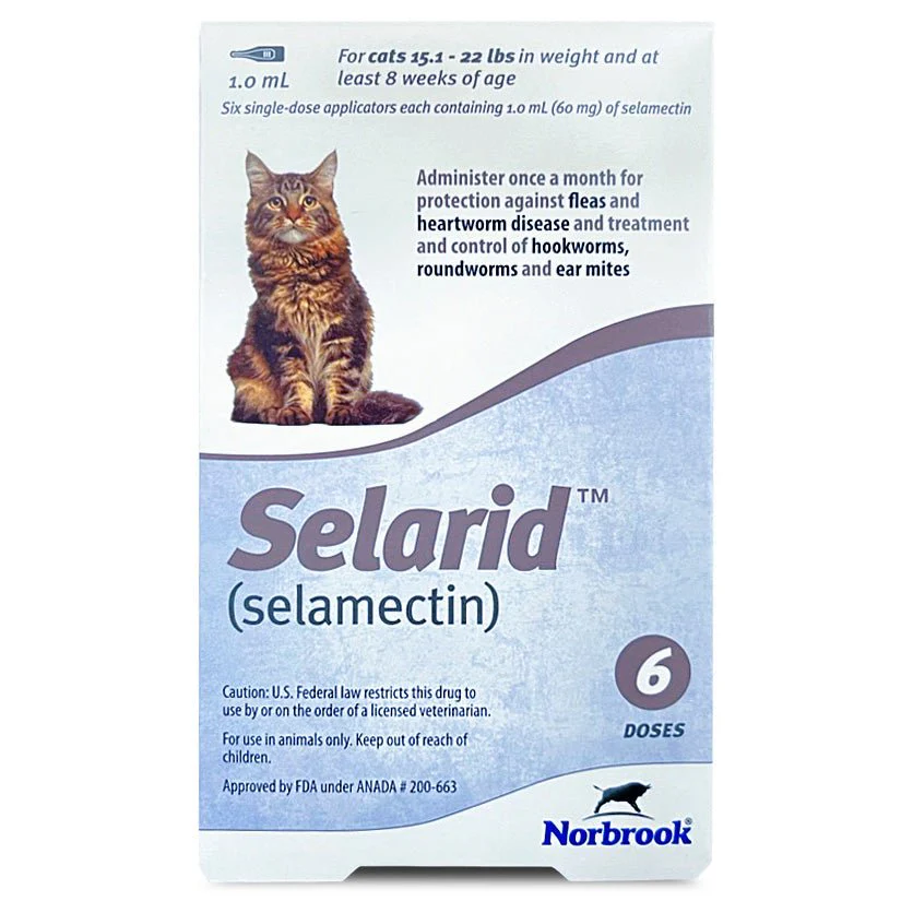Rx Selarid (selamectin) Topical for Cats – Flea, Heartworm & Parasite Prevention - Image 2
