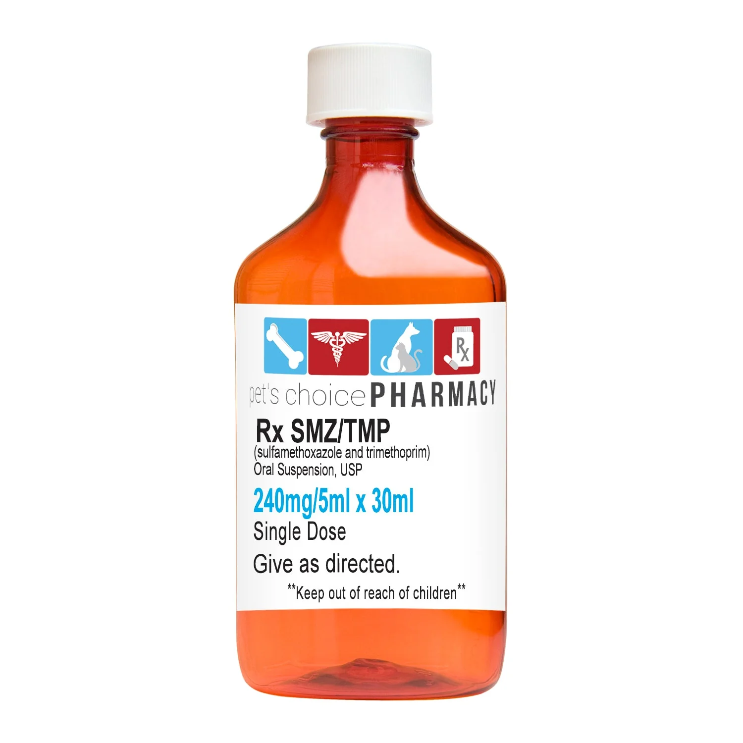 Rx SMZ/TMP (sulfamethoxazole and trimethoprim) 240mg/5mL Oral Suspension - Image 2