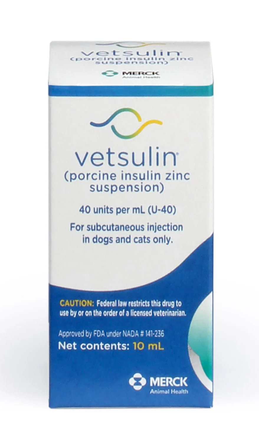 Rx Vetsulin (porcine insulin zinc suspension) for Dogs & Cats, 40 units/mL Injectable, 10 mL - Image 2