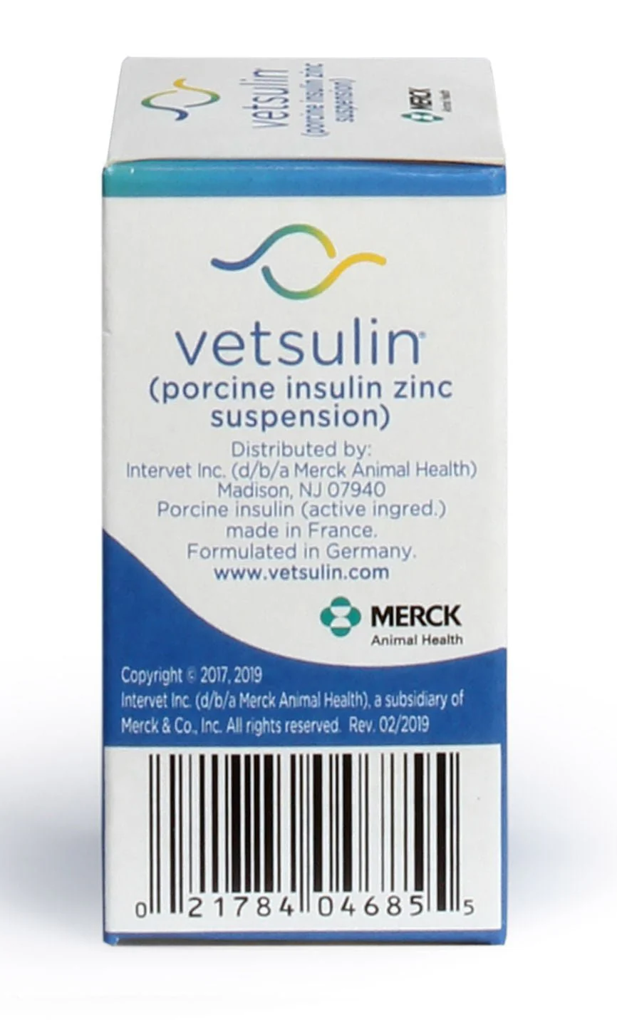 Rx Vetsulin (porcine insulin zinc suspension) for Dogs & Cats, 40 units/mL Injectable, 10 mL - Image 5