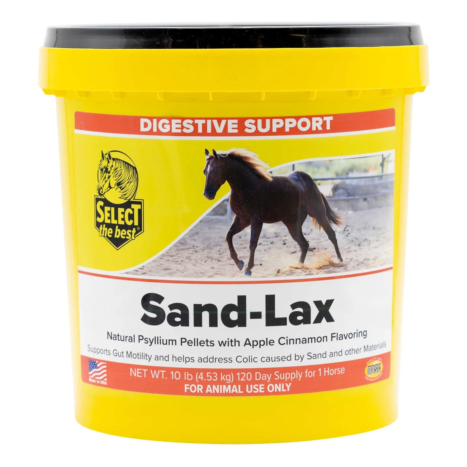 Sand-Lax 100% Psyllium Pellets – Horse Digestive Supplement for Gut Health & Sand Colic Prevention, Apple Molasses Flavor - Image 3