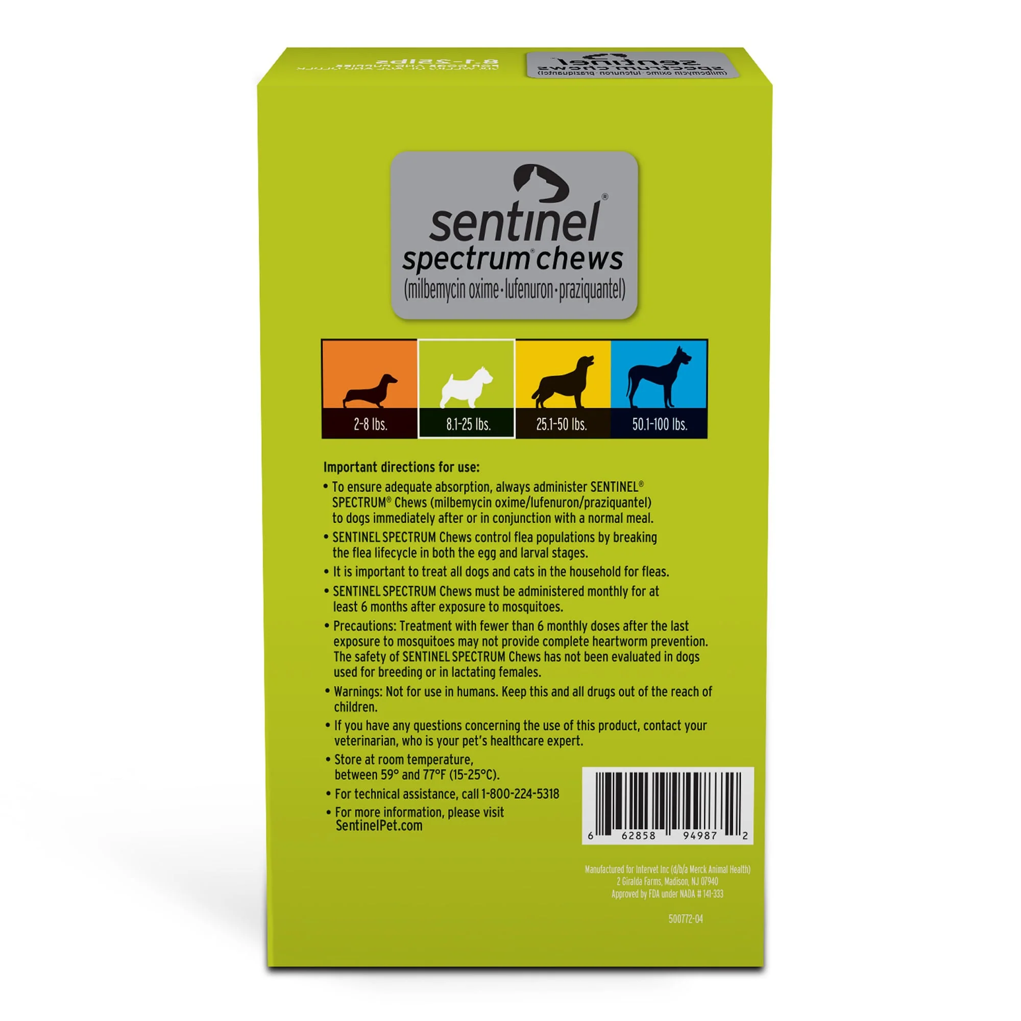 Rx Sentinel Spectrum Chews for Dogs, 6 Chews - Image 5