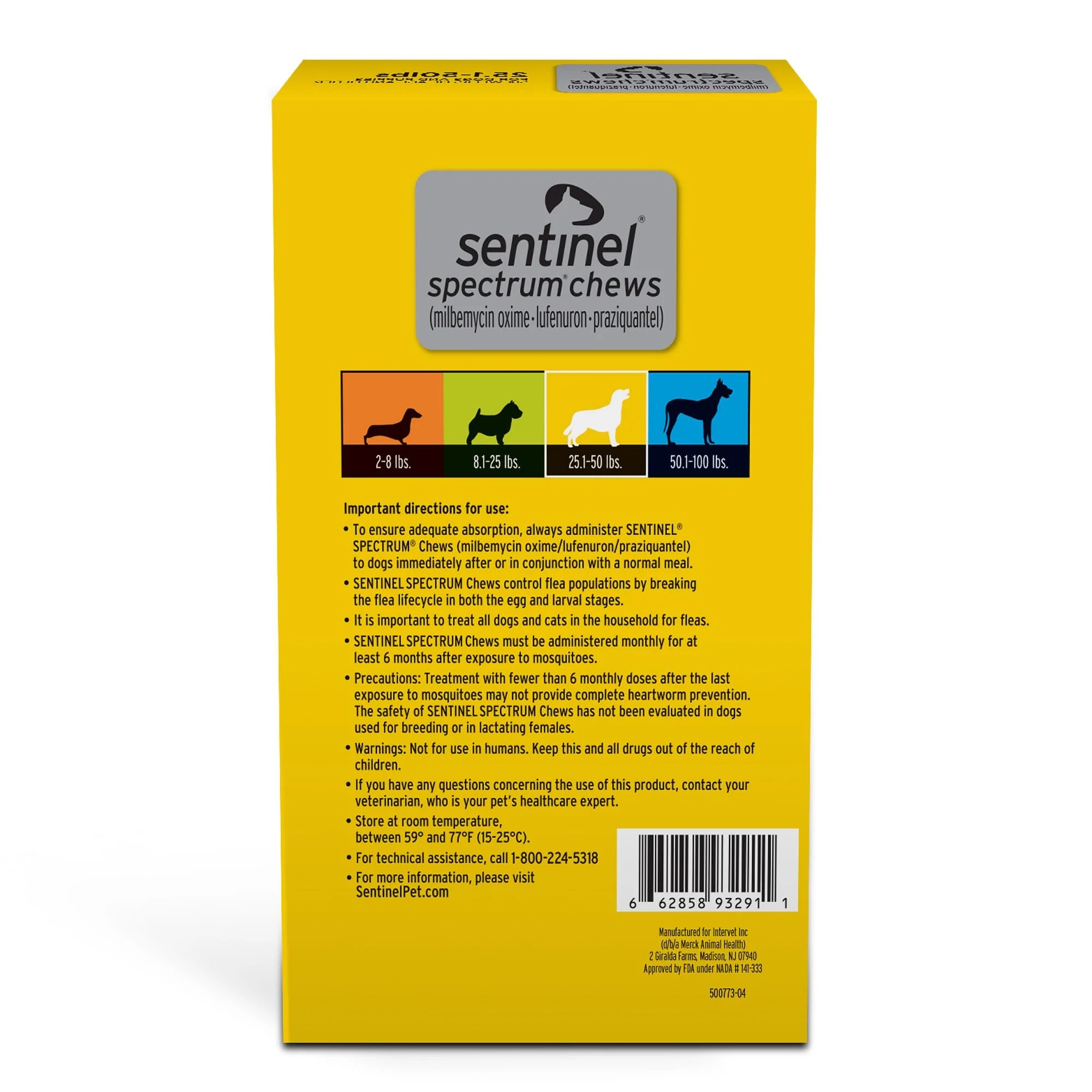 Rx Sentinel Spectrum Chews for Dogs, 6 Chews - Image 8