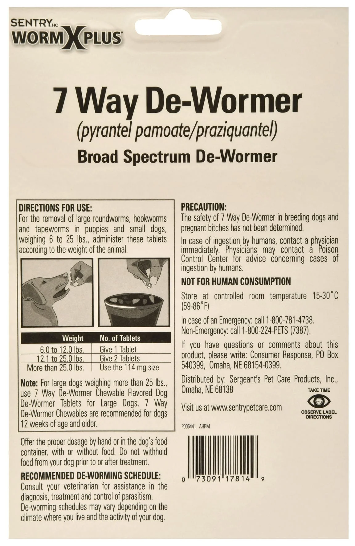 Sentry HC WormX Plus 7-Way Dog Dewormer - Image 6