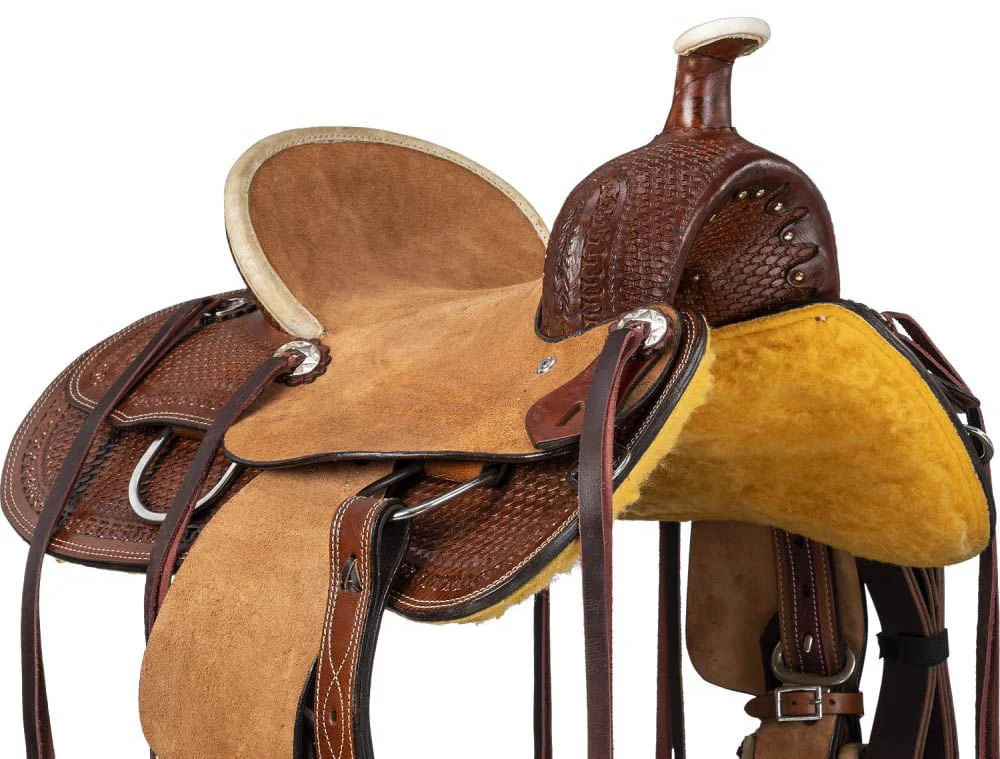 Silver Royal Youth Bodie Hard Seat Ranch Saddle - Image 3