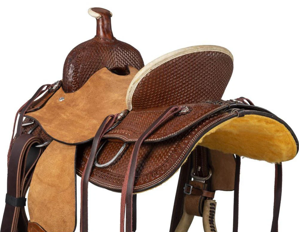 Silver Royal Youth Bodie Hard Seat Ranch Saddle - Image 4