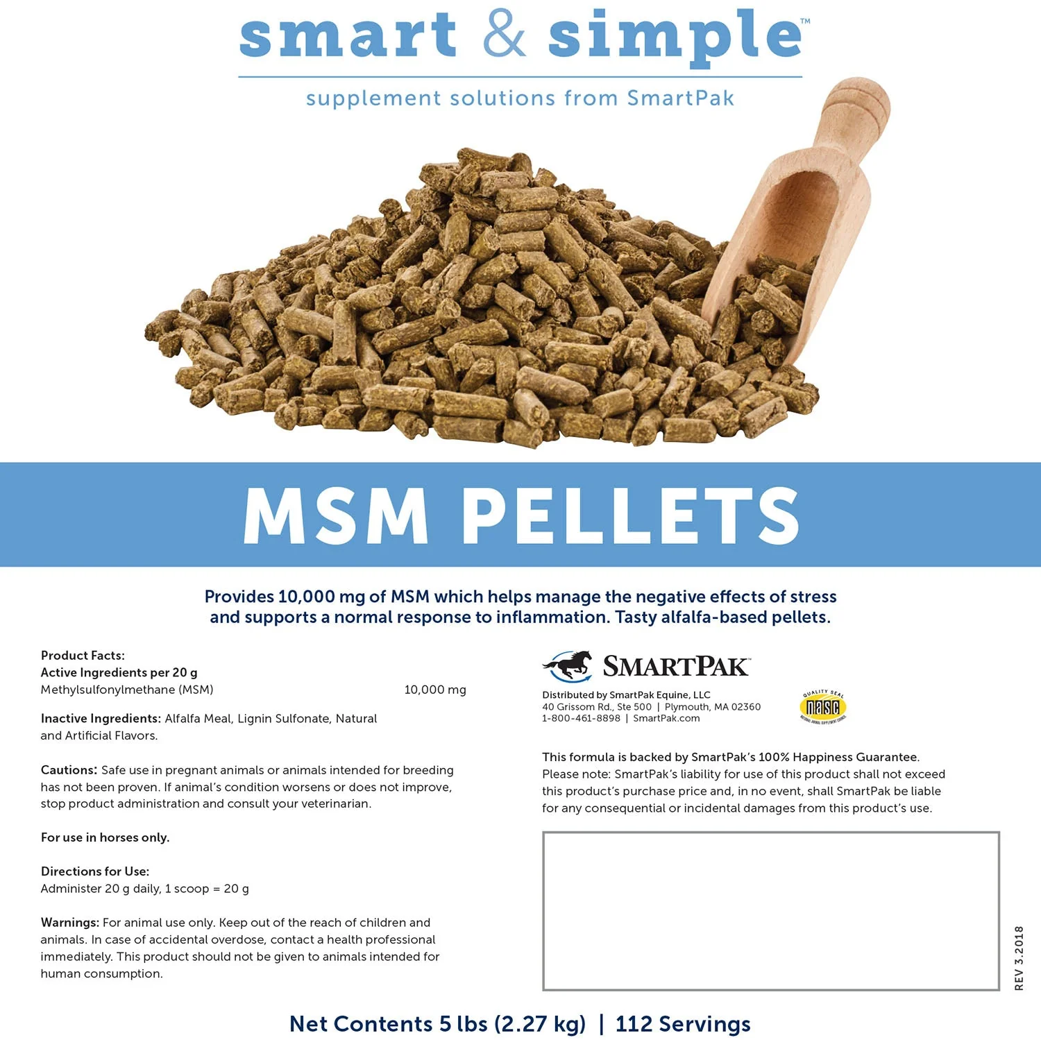 SmartEquine Smart & Simple MSM Pellets - Image 2