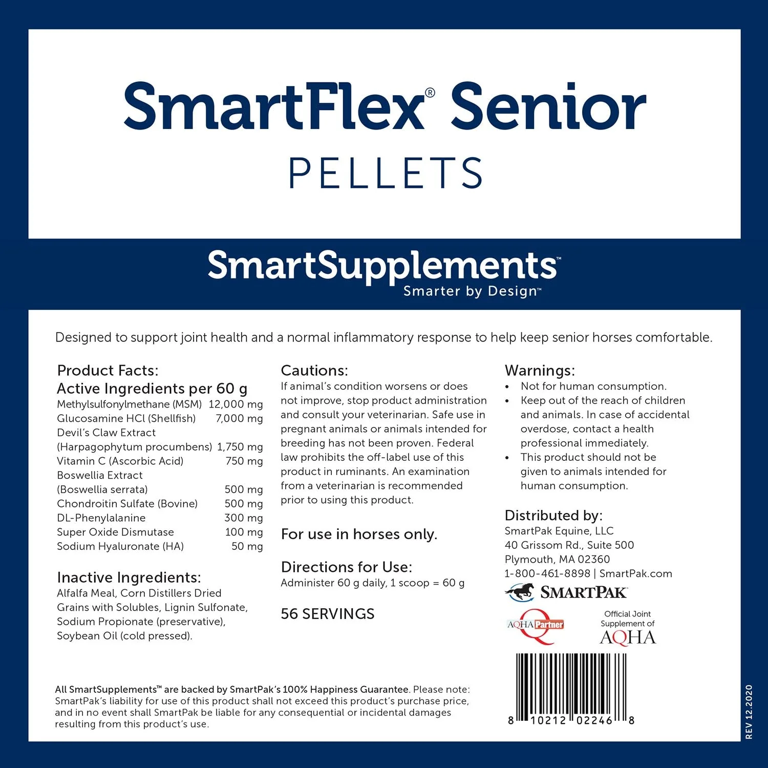 SmartEquine SmartFlex Senior Herb-Free Pellets - Image 2