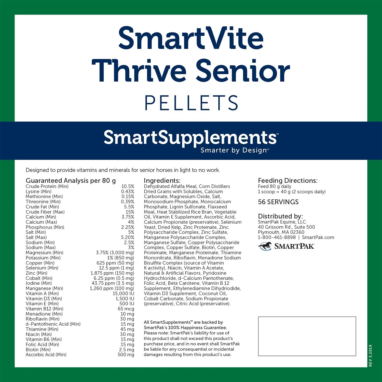 SmartEquine SmartVite Thrive Senior Pellets - Image 2