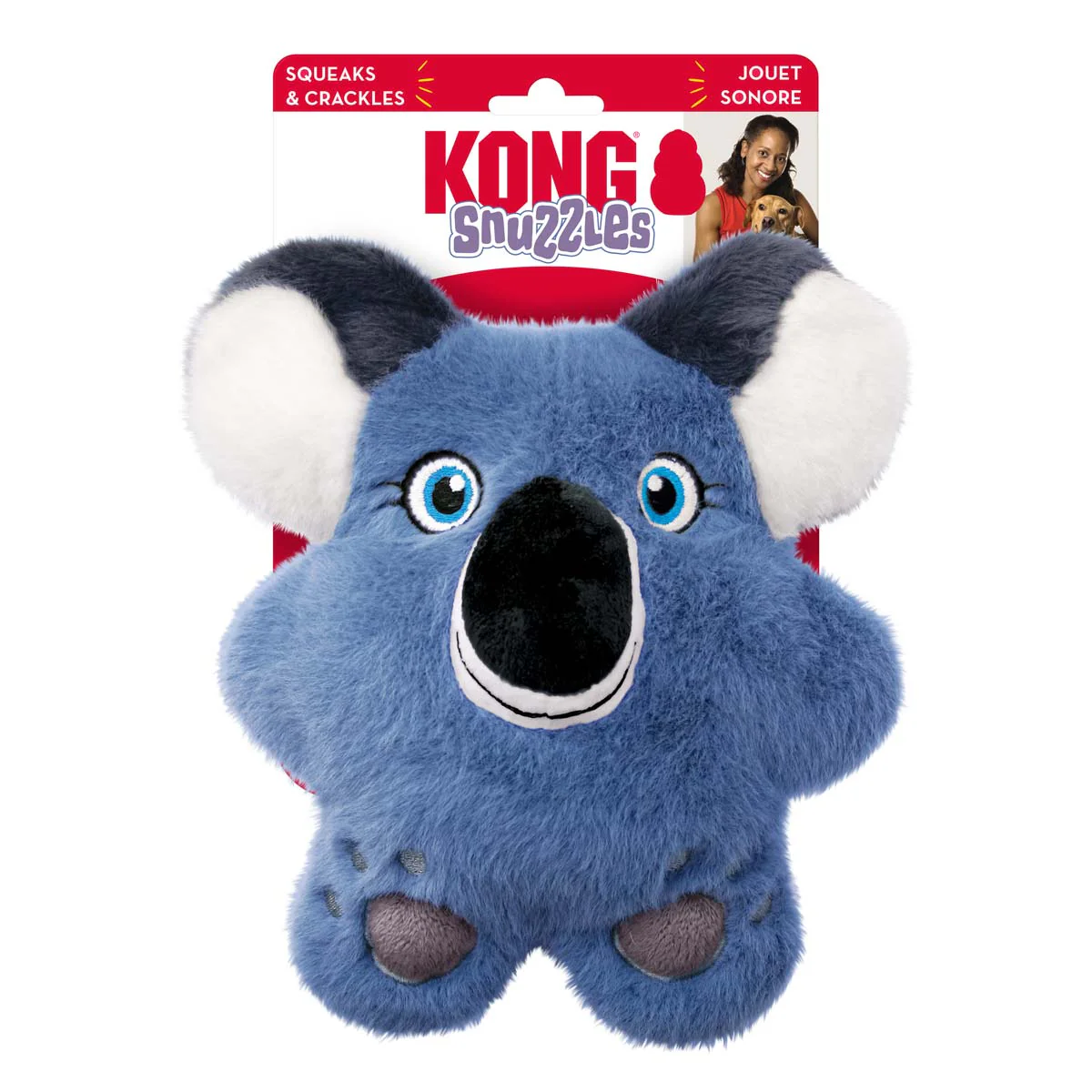 KONG Snuzzles Squeaky Medium Plush Dog Toy - Image 6