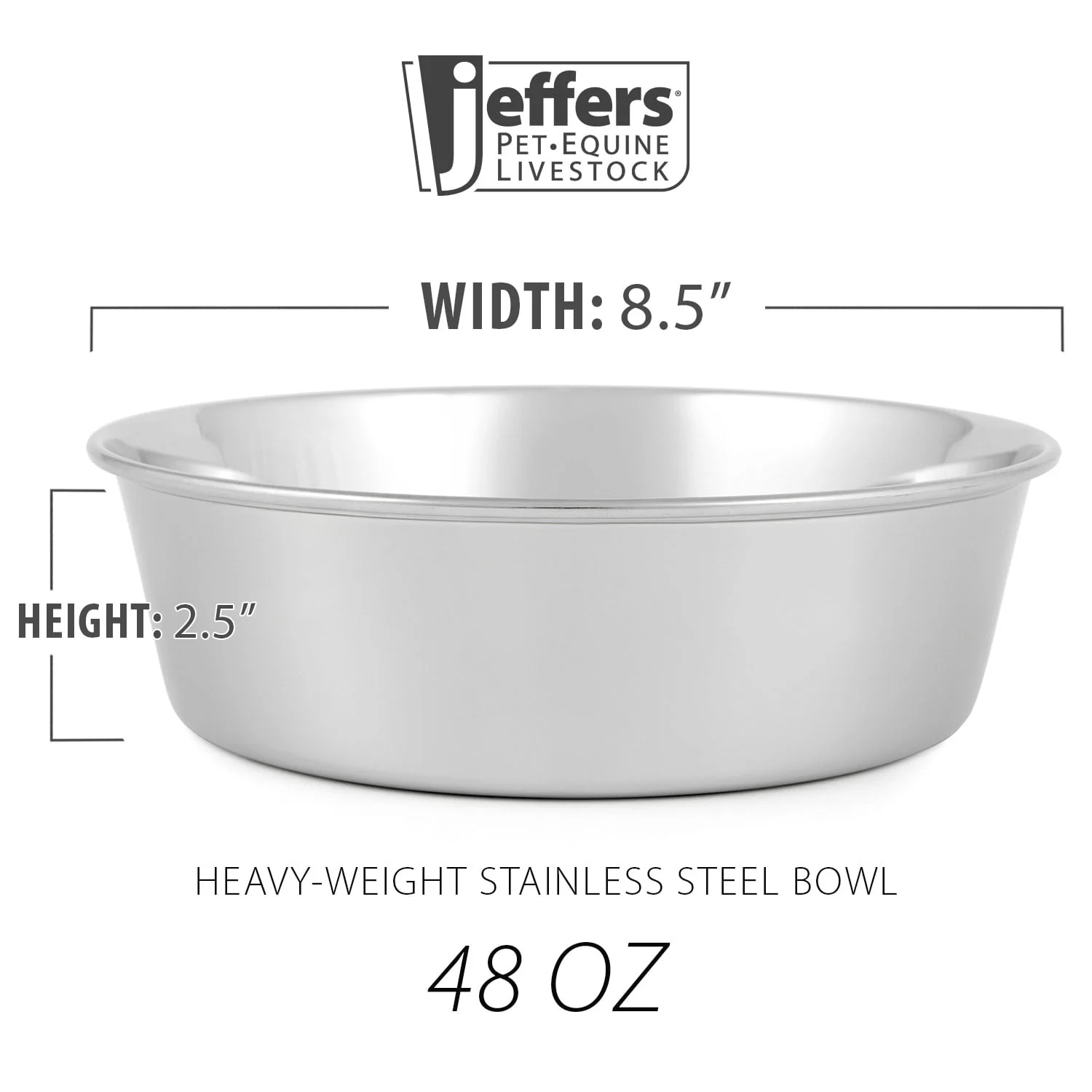 Jeffers Heavy Weight Stainless Steel Pet Bowls – Durable Pet Food & Water Dish, Chew-Resistant, Dishwasher Safe - Image 31