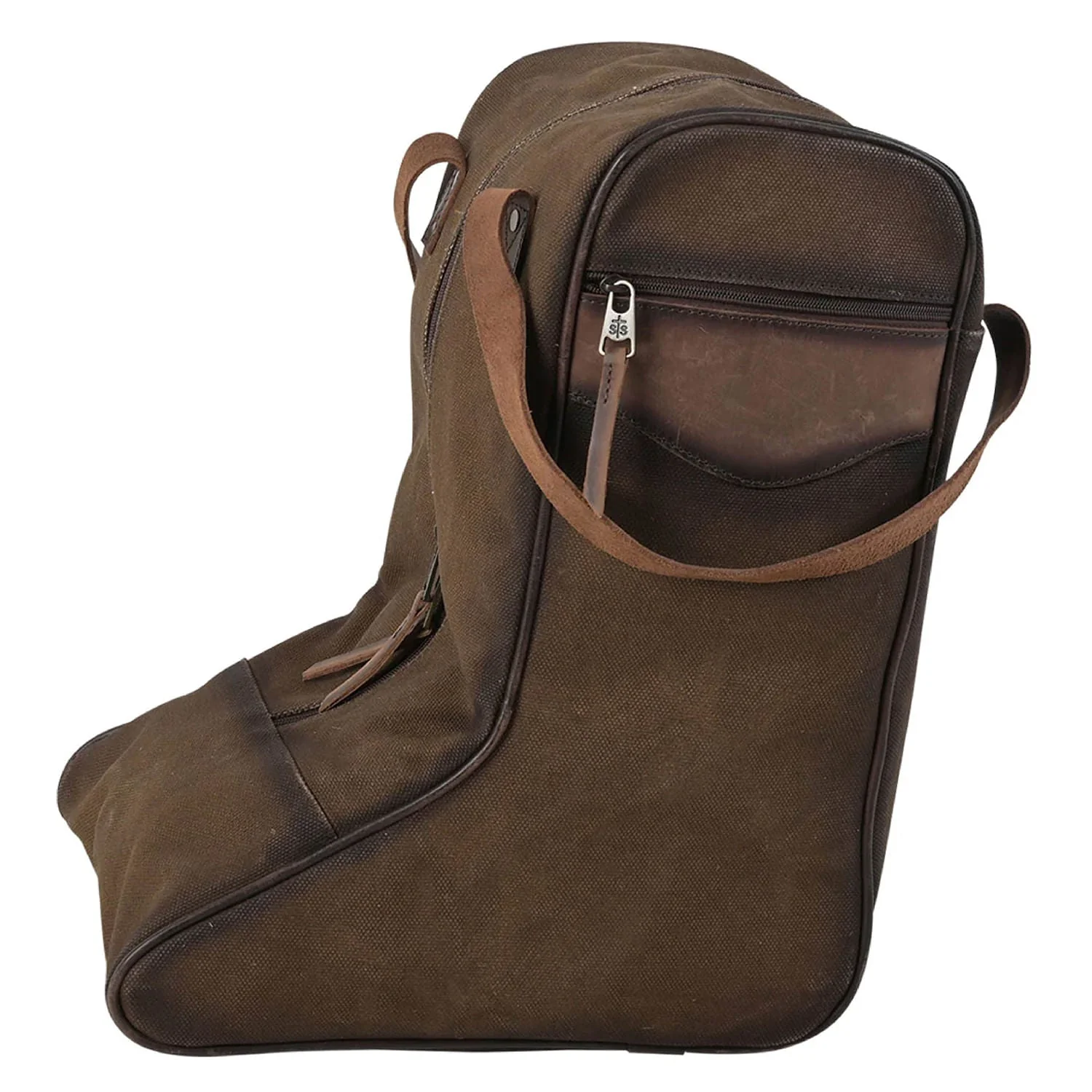 STS Cowhide Full Grain Leather Boot Bag - Image 3