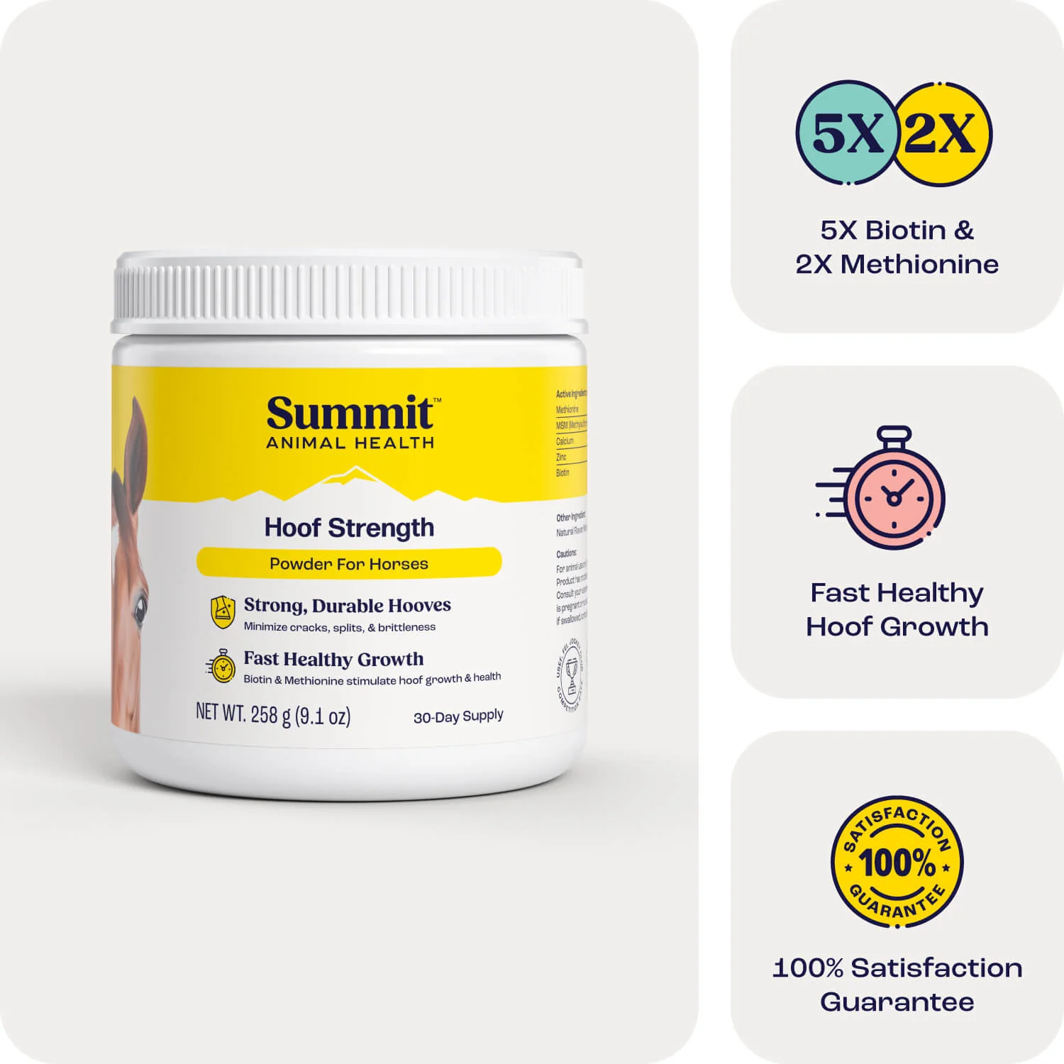 Summit Animal Health - Hoof Strength Powder for Horses, 9.1 oz - Image 2