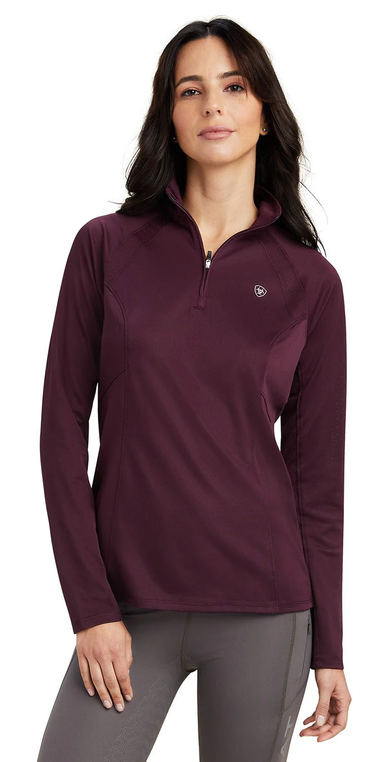 Ariat Womens Sunstopper 2.0 1/4 Zip Long Sleeve Baselayer - Image 10