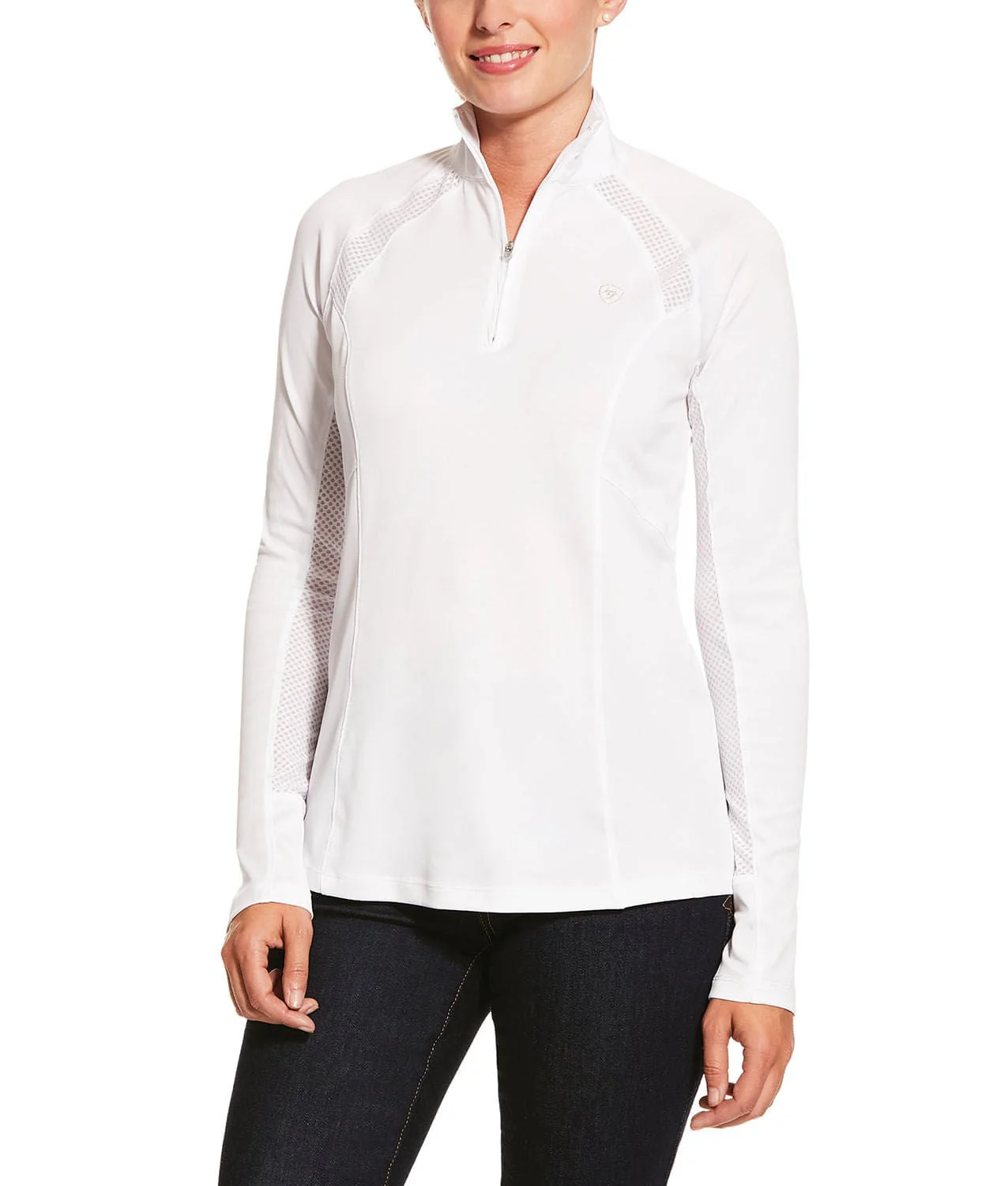 Ariat Womens Sunstopper 2.0 1/4 Zip Long Sleeve Baselayer - Image 3