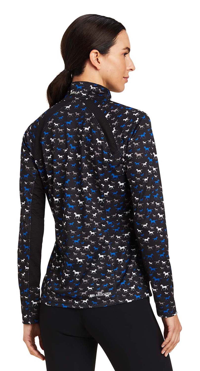 Ariat Womens Sunstopper 2.0 1/4 Zip Long Sleeve Baselayer - Image 6