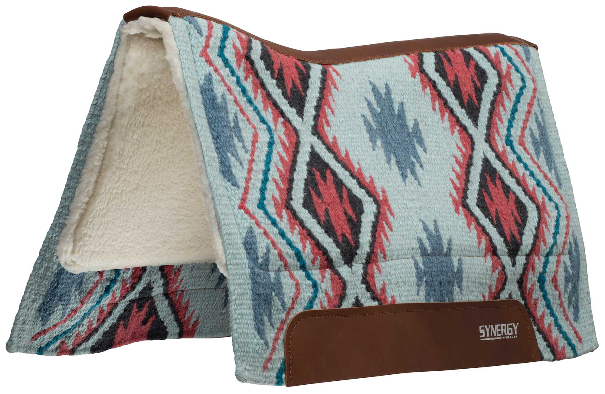 Synergy Contoured Performance Saddle Pad, Merino Fleece Lined, 3/4"x33"x38", Firestorm - Image 3