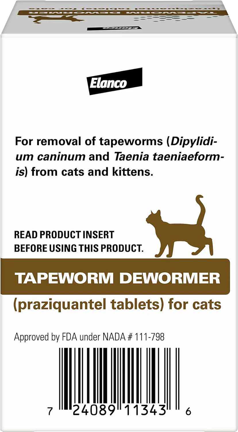 Elanco Tapeworm Cat Dewormer, 3 tablets - Image 2