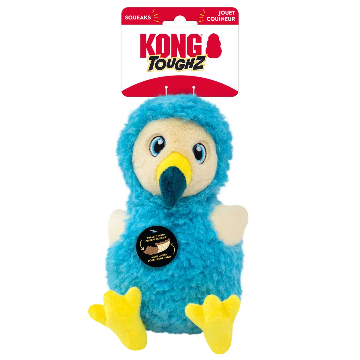 KONG Toughz Squeaky Plush Dog Toy – Medium, Durable & Soft - Image 15