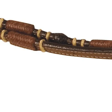 Buffalo Leather Tres Rawhide Roping Rein, 7 ft - Image 2