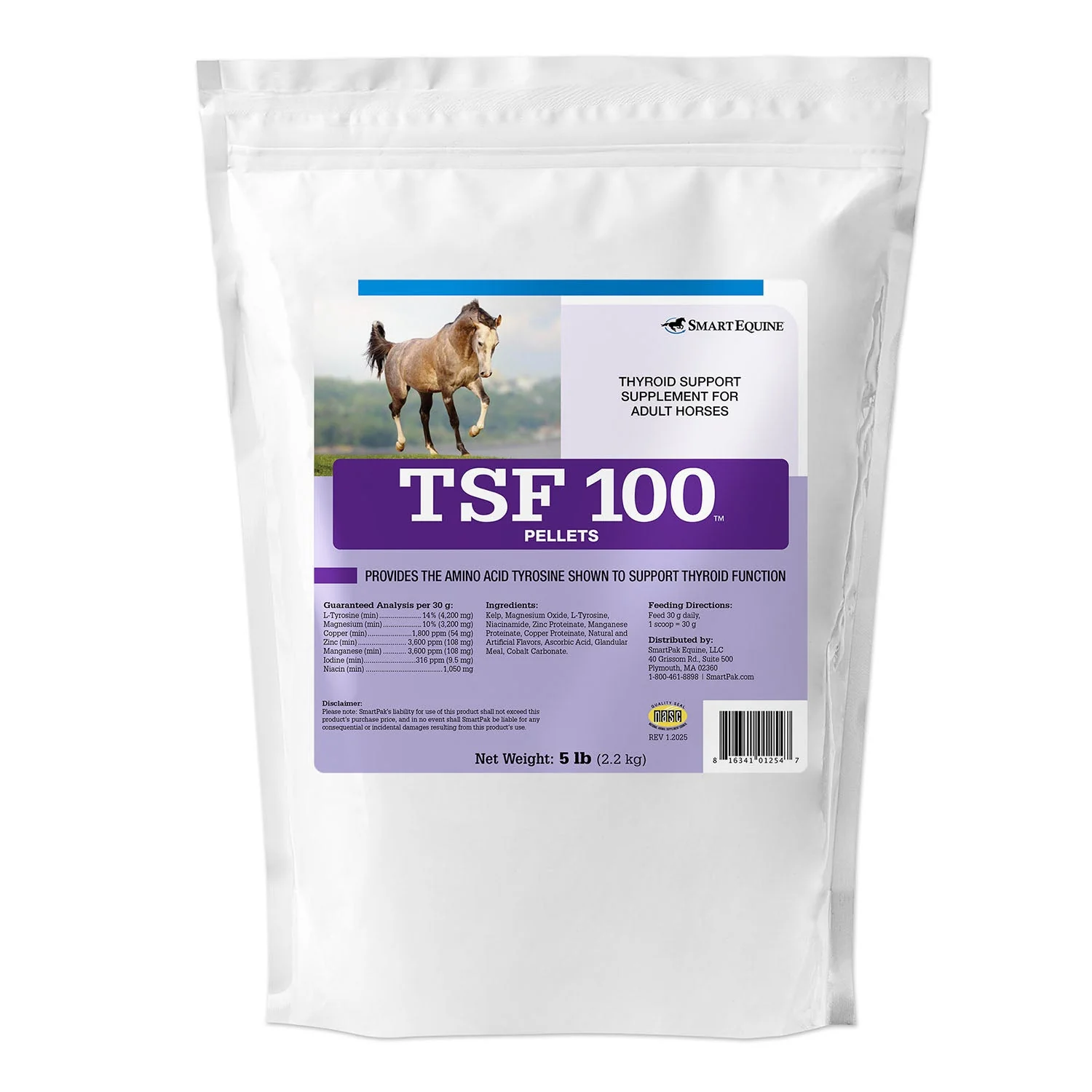 TSF 100 Thyroid Support for Horses, Pellets, 5 lb Bag