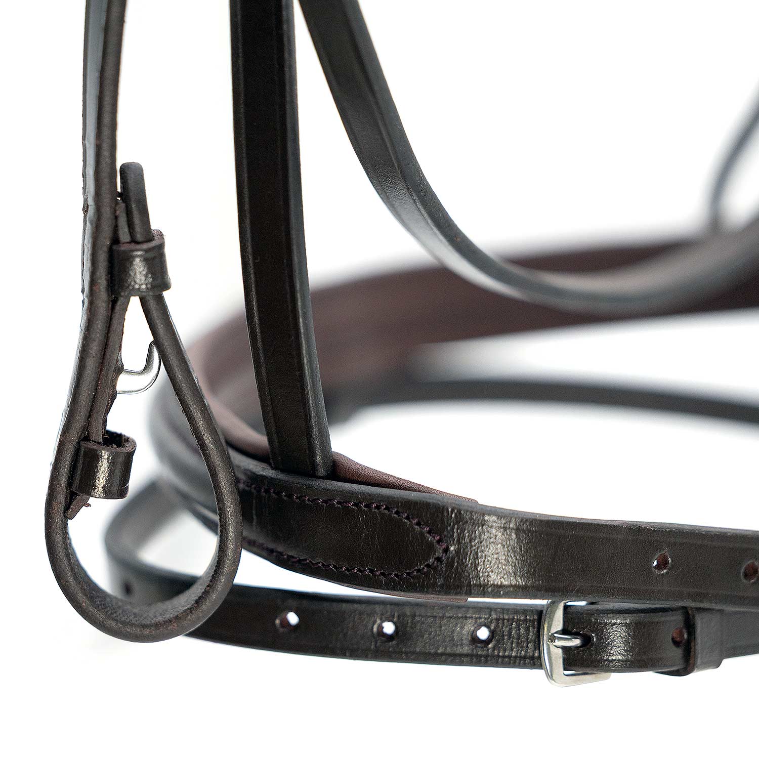 Jeffers Uniquely English "Blenheim" Leather Jumping Bridle for Horses - Image 5
