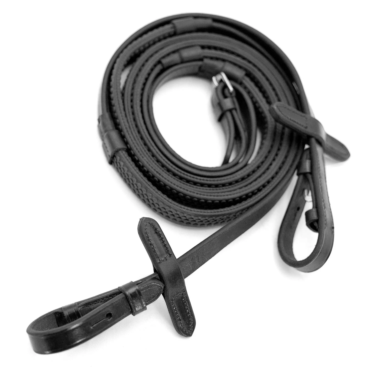 Jeffers Uniquely English Rubber Reins – Premium Leather, Non-Slip Grip, 54" for Horse Riding - Image 7