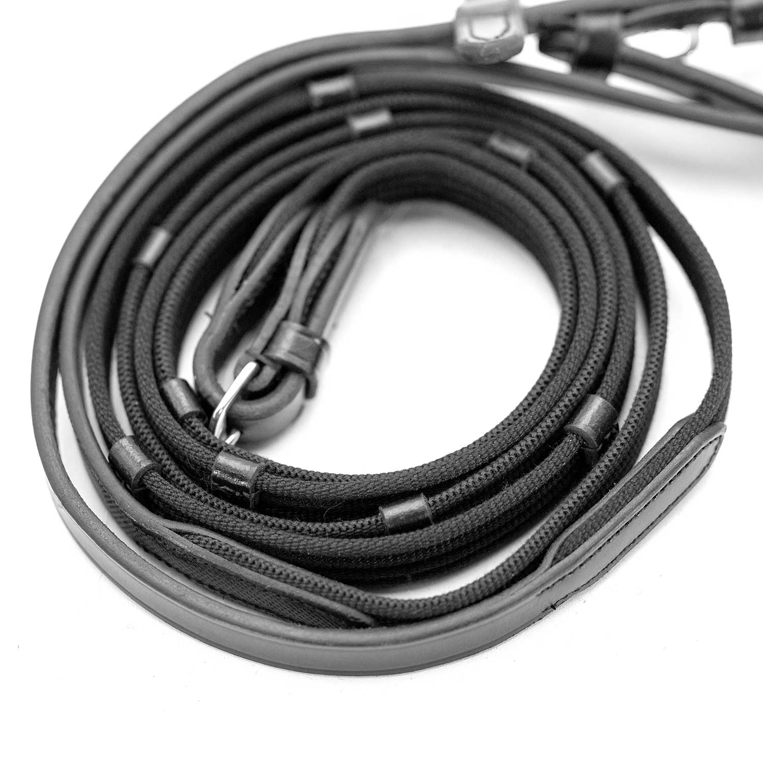 Jeffers Uniquely English Leather Web Reins for Horses - Image 4