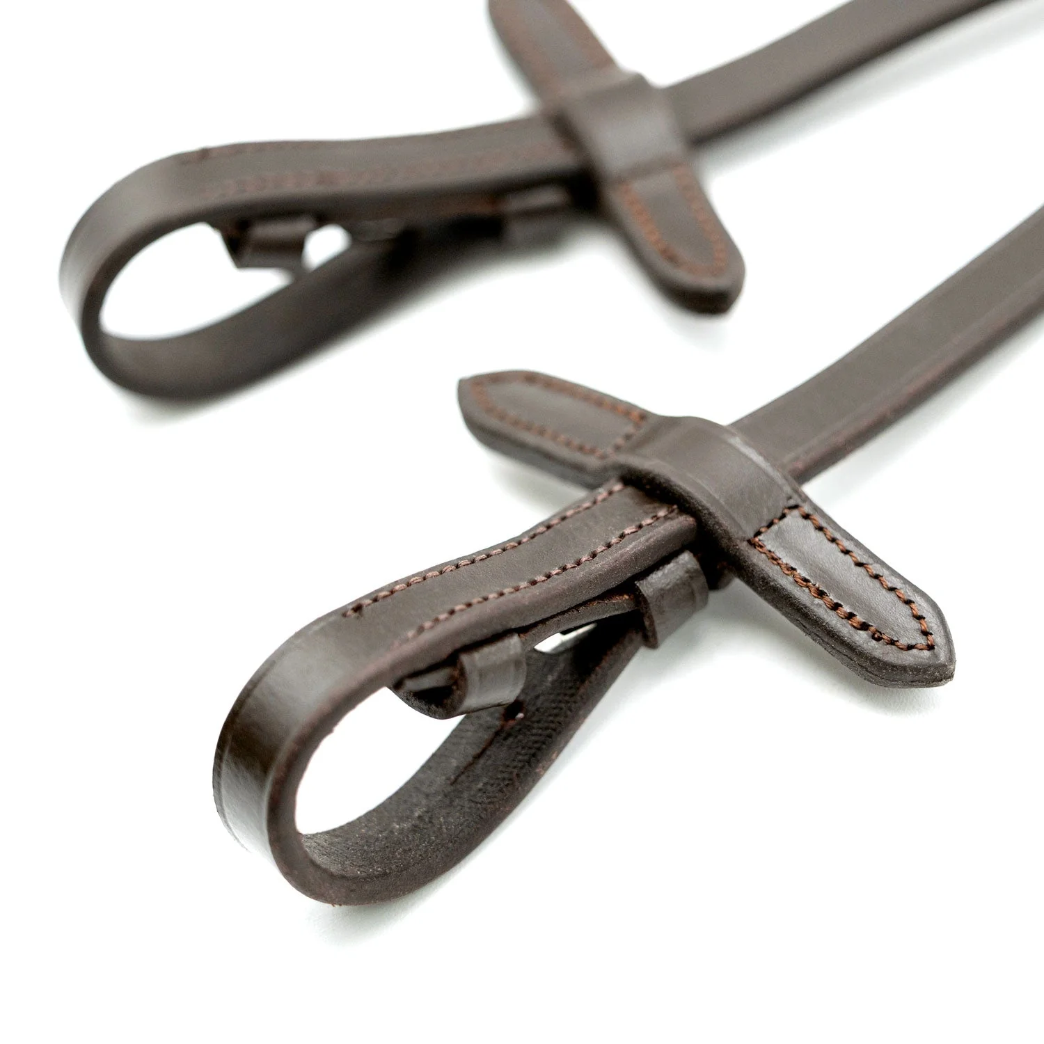 Jeffers Uniquely English Leather Web Reins for Horses - Image 9